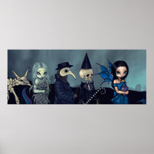 Gotische Begräbnis- Fantasie des dunklen Poster