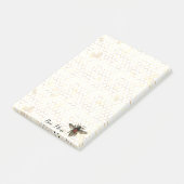 Gotische Biene Post-it Klebezettel (angewinkelt)