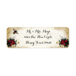 Gotische Bienen und Rose