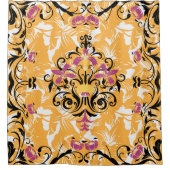 Gotische Blume, Langlebigkeit Duschvorhang (Vorderseite)