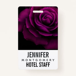 Gotische Blume mit Lila Rote Rose Ausweis