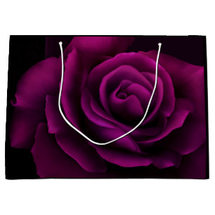 Gotische Blume mit Lila Rote Rose Große Geschenktüte