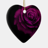 Gotische Blume mit Lila Rote Rose Keramik Ornament (Rechts)