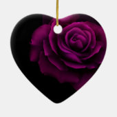 Gotische Blume mit Lila Rote Rose Keramik Ornament (Hinten)