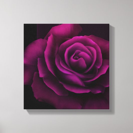 Gotische Blume mit Lila Rote Rose Leinwanddruck (Vorderseite)