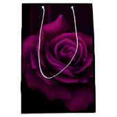 Gotische Blume mit Lila Rote Rose Mittlere Geschenktüte (Vorderseite)