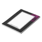 Gotische Blume mit Lila Rote Rose Notizblock (Rotiert)