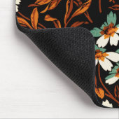 Gotische Blume Muster Transparente ästhetische Blu Mousepad (Ecke)