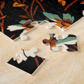 Gotische Blume Muster Transparente ästhetische Blu Puzzle (Seite)