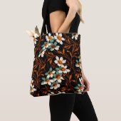 Gotische Blume Muster Transparente ästhetische Blu Tasche (Von Nahem)