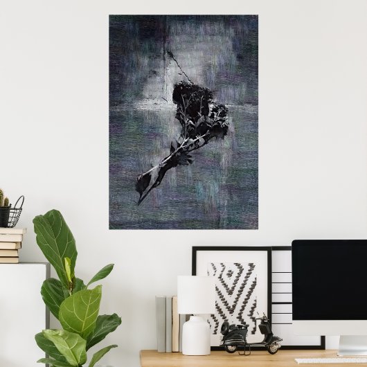 Gotische Blume Poster (Heimbüro)