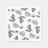 Gotische Blume Tätowierung Kinderdusche Serviette (Vorderseite)