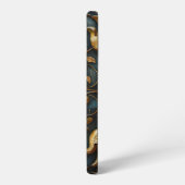 Gotische Blume und Rollen Samsung Galaxy Hülle (Linke Seite)