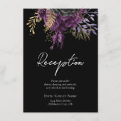 Gotische Blumenzettel Begleitkarte (Vorderseite)