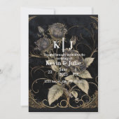 gotische Blüte Einladung (Vorderseite)