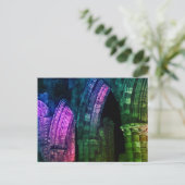 Gotische Bögen alte ruinierte Whitby-Abtei Postkarte (Stehend Vorderseite)