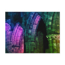 Gotische Bögen alte ruinierte Whitby-Abtei