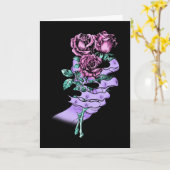 Gotische Bouquet-Grußkarte (Leere) Karte (Gelbe Blume)