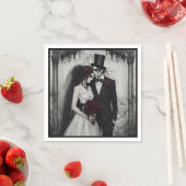 gotische Braut und Bräuche Serviette (Beispiel)