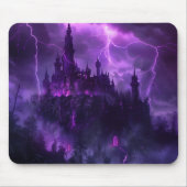 Gotische Burg auf den Felsen Mousepad (Vorne)