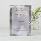 Gotische Burg Mittelalterliche Hochzeit Einladung (Stehend Vorderseite)