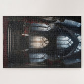 Gotische Burg Treppenaufgang Puzzle (Horizontal)