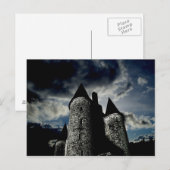 Gotische Burgszene Postkarte (Vorne/Hinten)