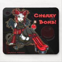Gotische Cherrybomb Teufel-Fee Mousepad "Abigails"