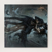 Gotische Couple Embrace in der Straße Puzzle (Horizontal)