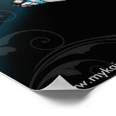 Gotische Couture "Gracie" Swallow Tattoo Fairy Poster (Ecke)