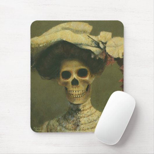 Gotische Dame Skeleton Mousepad (Mit Mouse)