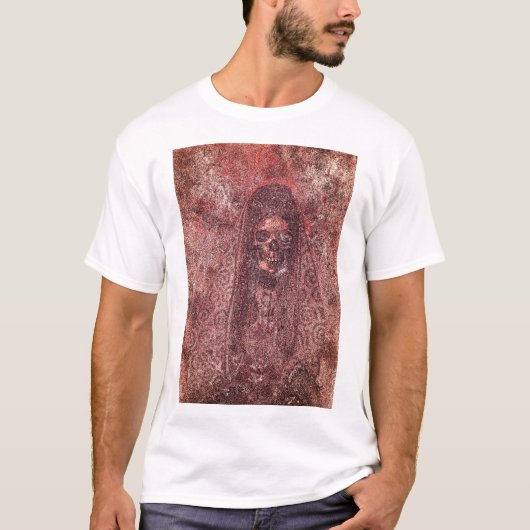 Gotische Dekorative Design Skelett Männer T - Shir T-Shirt (Vorderseite)