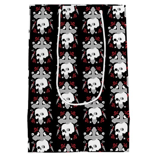 gotische Dekorative Mittlere Geschenktüte (Rückseite)