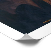 "Gotische Drehung" Notre Dame Kathedrale Wasserfar Poster (Ecke)