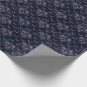 gotische dunkelokkulte Gothmotten und Blume Geschenkpapier (Ecke)