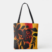 Gotische dunkle Blumenbildschirme Tasche (Rückseite)