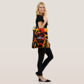 Gotische dunkle Blumenbildschirme Tasche (Am Model)