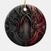 Gotische Elegance Keramik Ornament (Hinten)
