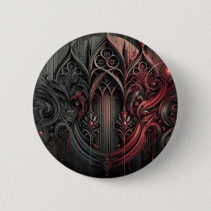Gotische Elegance Rund Button
