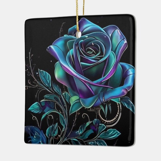 Gotische Elegance Weihnachten Keramikornament (Links)