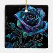 Gotische Elegance Weihnachten Keramikornament (Rückseite)