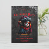 Gotische Elfenzauber unter Vollmond. Einladung (Stehend Vorderseite)