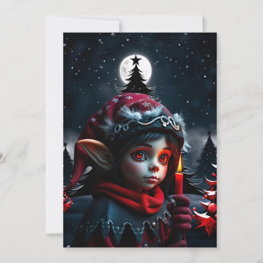 Gotische Elfenzauber unter Vollmond. Einladung (Rückseite)