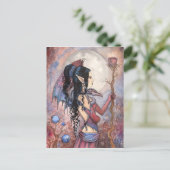 Gotische Fantasy Dragon Girl I - The Restaurant Postkarte (Stehend Vorderseite)