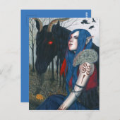 Gotische Fantasy Kunst Postkarte Wilhelm Tell (Vorne/Hinten)