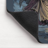 Gotische Fantasy Mittelalterliches Mädchen Laterne Mousepad (Ecke)