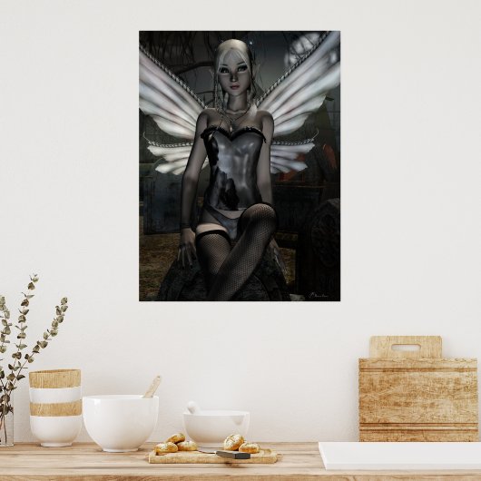 Gotische Fee Serie TRINITY Fantasy Art Poster (Küche)