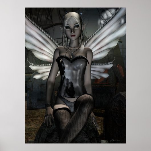 Gotische Fee Serie TRINITY Fantasy Art Poster (Vorne)