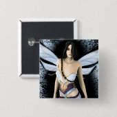 Gotische Feen-Einsamkeits-Grafik Button (Vorne & Hinten)