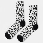 Gotische Fledermäuse Socken (Linkes Detail)